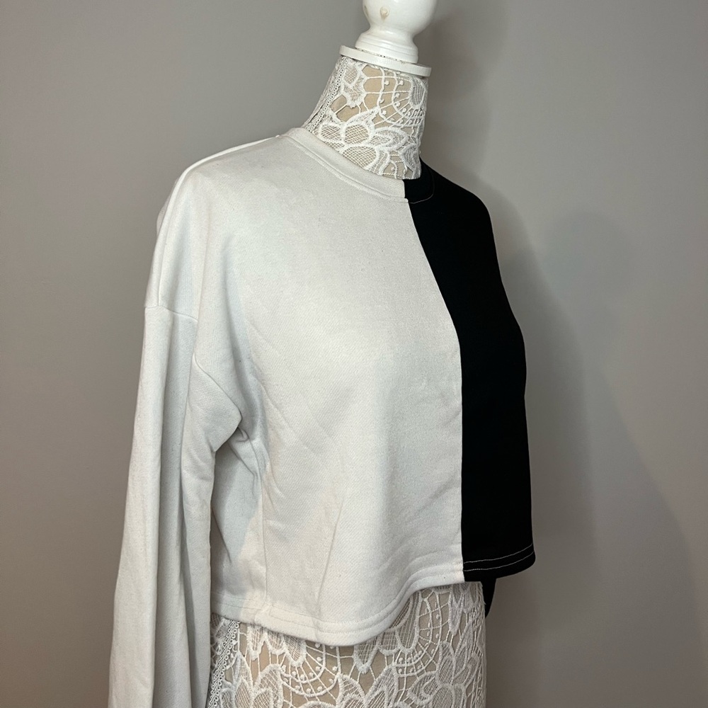 Fashion Nova Black/White Top